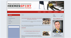 Desktop Screenshot of heeressport.at